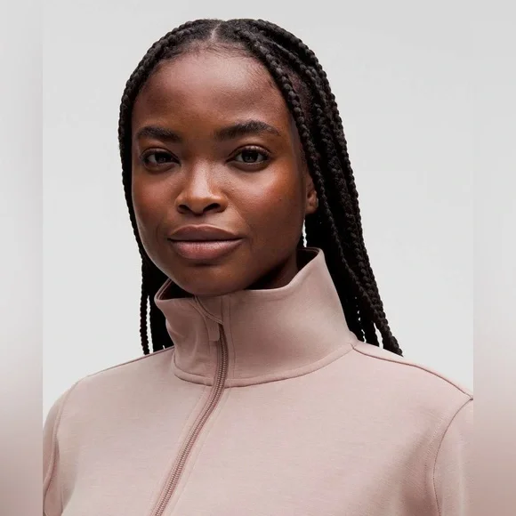 Lululemon•Brushed Softstreme Half Zip Cinch Pullover•Twilight Rose•FLAWLESS•8 - Picture 5 of 16